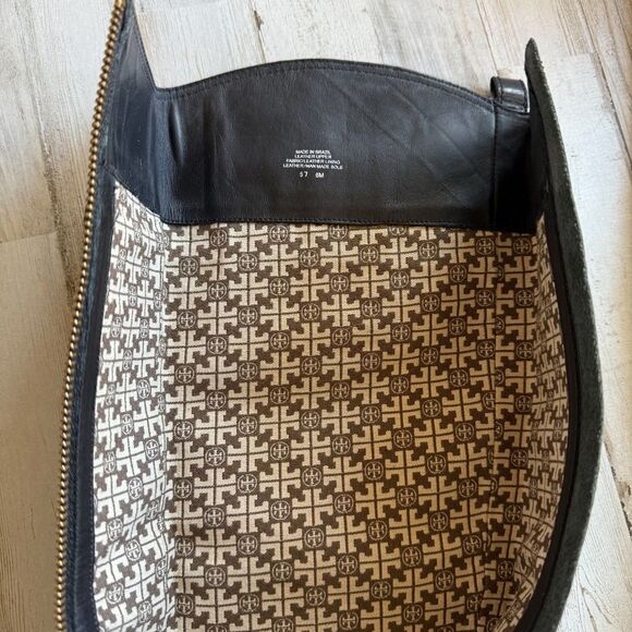 Tory Burch Blaire Tall Riding Boots Women’s Size 6 Black Leather Gold Hardware - Picture 4 of 16